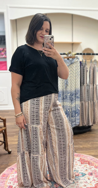 Ivory Palazzo Pants