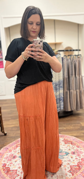 orange Palazzo pants