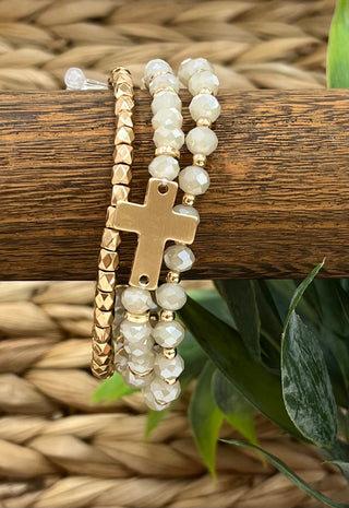 Cross Stack Bracelet