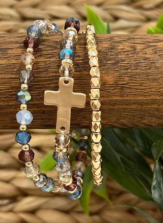 Cross Stack Bracelet