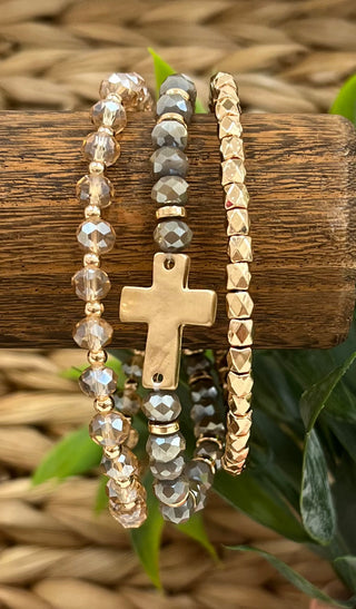 Cross Stack Bracelet