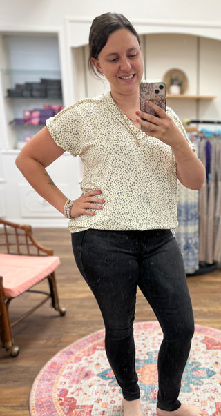 Mid Rise Tummy Control Skinny Jeans
