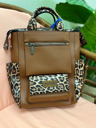 Leopard Print Backpack
