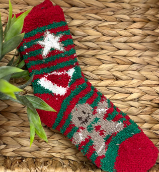 Merry & Bright Fuzzy Socks