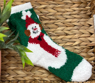 Merry & Bright Fuzzy Socks